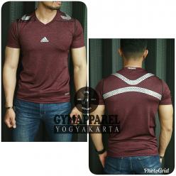 Tshirt Shortsleeve Adidas Merah Maroon